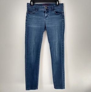 Skinny Ankle Crop Denim Jeans